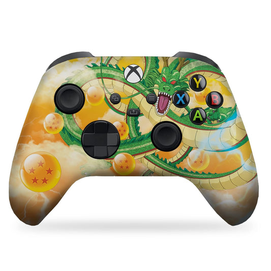 Shenron Draggonbaallz Custom X-Box Controller Wireless Compatible with X-Box One/Series X/S Proudly Customized in USA with Permanent HYDRO-DIP Printing (NOT JUST a SKIN)