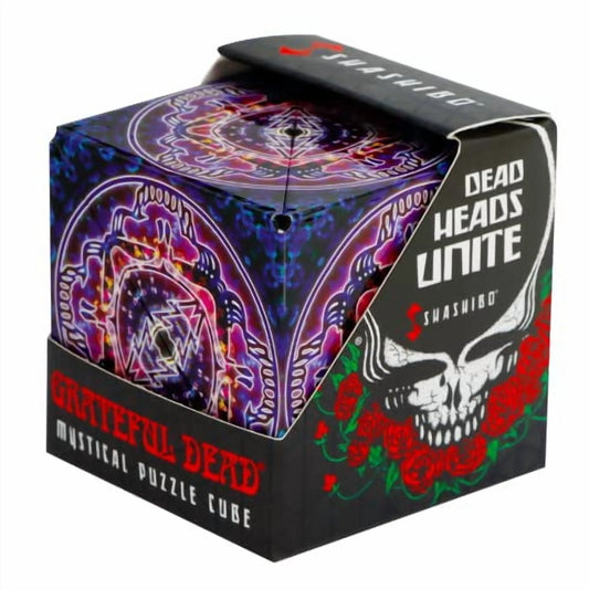 Magnetic Fidget Cube That Transforms into over 70 Shapes, Grateful Dead Haight Ashbury, 1 Pack